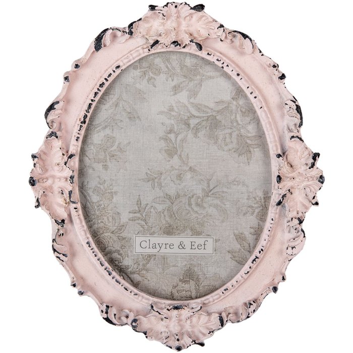 Фоторамка Clayre & Eef 2F0891 розовая 17x2x20 см - 12x15 см