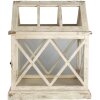 Clayre & Eef 5H0466 Декоративная мини-теплица 54x35x66 см Белая
