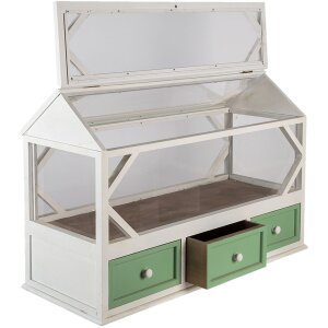 Clayre & Eef 5H0471 Декорация Парник 76x33x51 см Белый