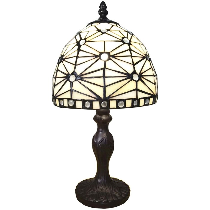 LumiLamp 5LL-6105 Настольная лампа Tiffany Ø 18x33 см E14-max 1x25W Бежевый