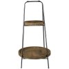 Clayre & Eef 5Y0913 2-ярусный этажерка коричневая Ø 46x75 см