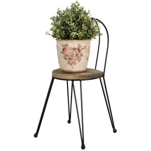 Clayre & Eef 64942 Стіл для рослин коричневий 23x22x45 см