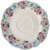 Clayre & Eef 6CE1278 Чашка кавова з блюдцем синя, біла 160 мл