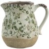 Clayre & Eef 6CE1386M Декоративный кувшин зеленый, белый 16x13x15 см
