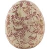 Яйце декоративне Clayre & Eef 6CE1402M рожеве, бежеве Ø 9x12 см