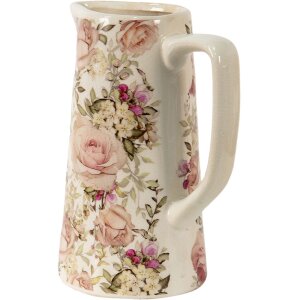 Clayre & Eef 6CE1413L Декоративный кувшин Розовый 20x13x25 см
