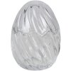 Clayre & Eef 6GL3384 Бонбоньєрка з кришкою яєчна прозора Ø 9x12 см