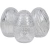 Clayre & Eef 6GL3384 Бонбоньєрка з кришкою яєчна прозора Ø 9x12 см