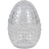 Clayre & Eef 6GL3385 Бонбоньерка с крышкой Яйцо прозрачное Ø 9x12 см