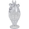 Clayre & Eef 6GL3387 Бонбоньєрка з кришкою корова Прозора Ø 8x19 см