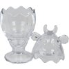 Clayre & Eef 6GL3387 Бонбоньєрка з кришкою корова Прозора Ø 8x19 см