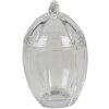 Clayre & Eef 6GL3388 Бонбоньерка с крышкой Яйцо прозрачное Ø 9x13 см