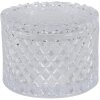 Clayre & Eef 6GL3391 Бонбоньєрка з кришкою прозора Ø 11x8 см