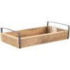 Декоративна таця Clayre & Eef (набір з 3 шт.) Коричневий 35x20x5 - 30x15x5 - 25x10x5 см