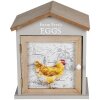 Clayre & Eef 6H2060 Яйцесховище Будиночок коричневе 19x13x23 см