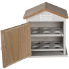 Clayre & Eef 6H2060 Яйцесховище Будиночок коричневе 19x13x23 см