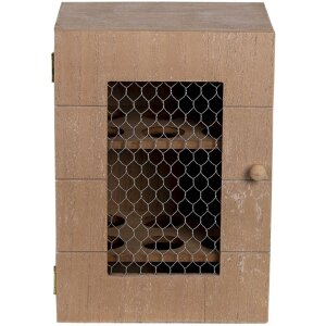Clayre & Eef 6H2061 Шкаф для яиц коричневый 17x12x24 см