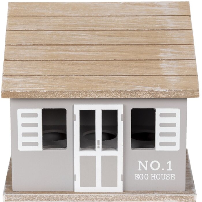 Clayre & Eef 6H2069 Шкаф для яиц Little House коричневый 20x14x18 см
