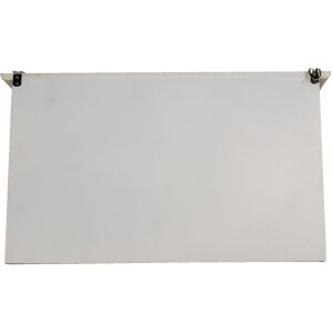 Clayre & Eef 6H2123 Вішалка настінна 3 гачки Біла 41x12x24 см