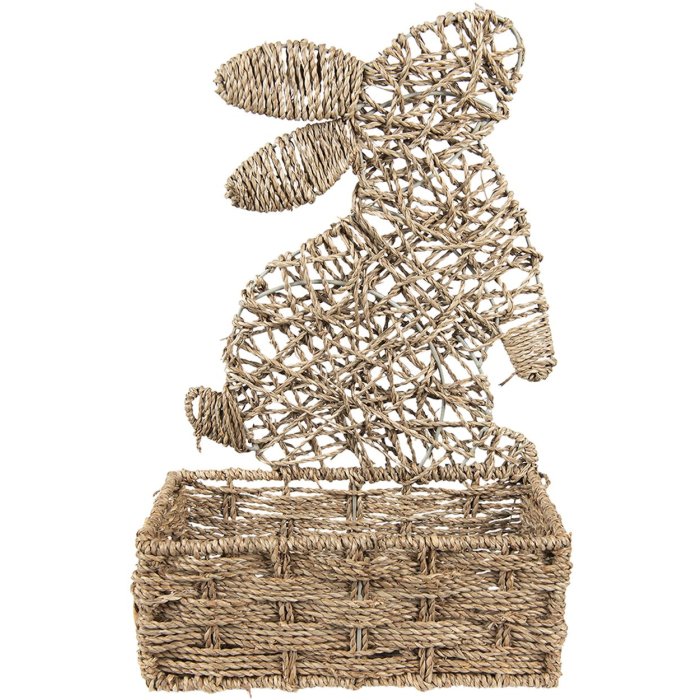 Кошик для зберігання Clayre & Eef 6RO0562 Кролик коричневий 30x14x49 см