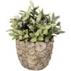 Кімнатний квітковий горщик Clayre & Eef 6TE0359M сірий Ø 14x13 см