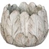 Кімнатний квітковий горщик Clayre & Eef 6TE0368S сірий Ø 15x13 см