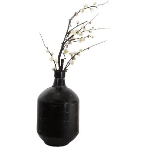 Ваза Clayre & Eef 6Y4514 чорна Ø 24x45 см