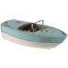 Clayre & Eef 6Y4609 Декоративная мини-модель лодки бирюзового цвета 24x11x9 см