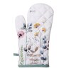 Clayre & Eef FOB44 Перчатки для духовки белые, Grun 18x30 см
