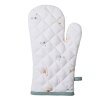 Clayre & Eef FOB44 Перчатки для духовки белые, Grun 18x30 см