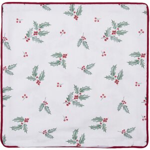Clayre & Eef HCH21 Чехол для подушки белый, красный 40x40 см