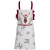 Clayre & Eef HCH41K Фартук для приготовления пищи детский белый, красный 48x56 см