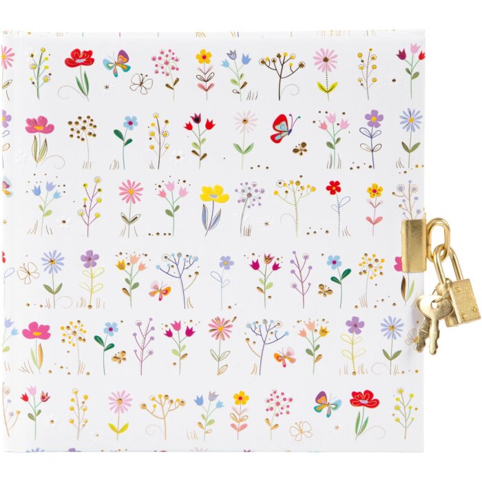 Ежедневник Goldbuch Small & Brave белый с замком 16,5x16,5 см 96 белых страниц