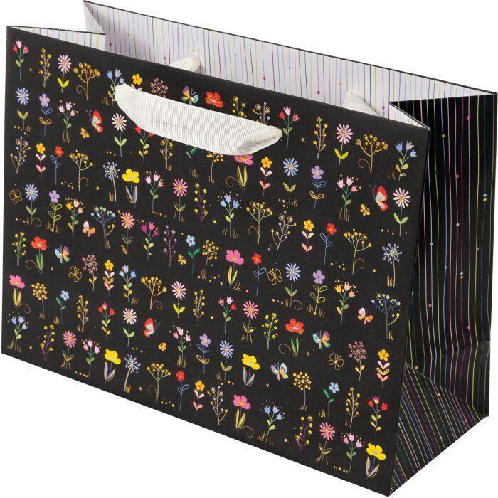 Подарочный пакет Goldbuch Small & Brave Black 18x10x25 см