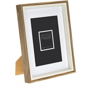 Фоторамка ZEP Palmi коричневая 20x30 см с пассатижами 15x20 см