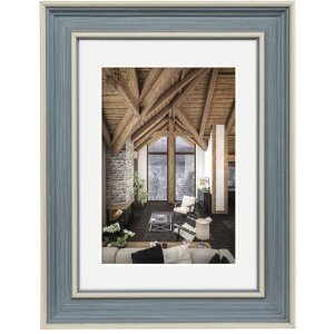 Пластикова рамка Hama Rustic сіро-блакитна 13x18 см з...