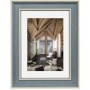 Пластикова рамка Hama Rustic сіро-блакитна 15x20 см з паспарту 10x15 см
