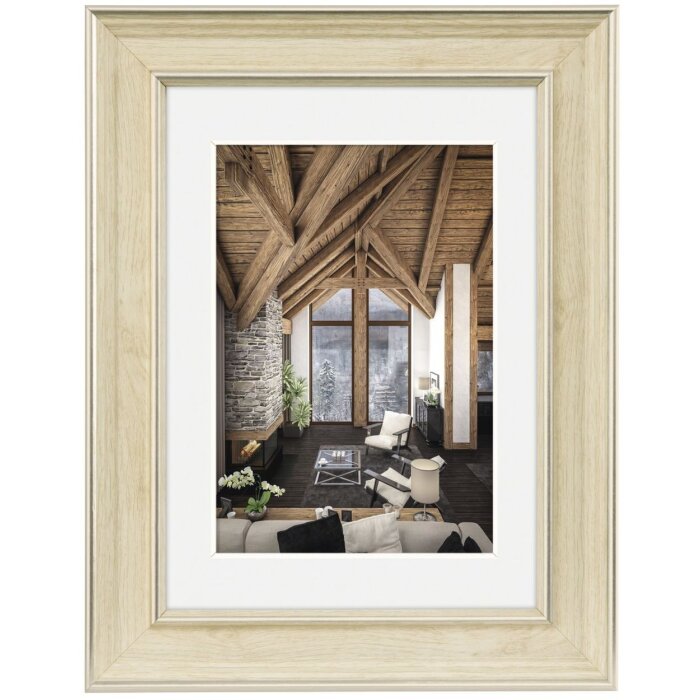 Пластикова рамка Hama Rustic натуральна 13x18 см з паспарту 10x15 см