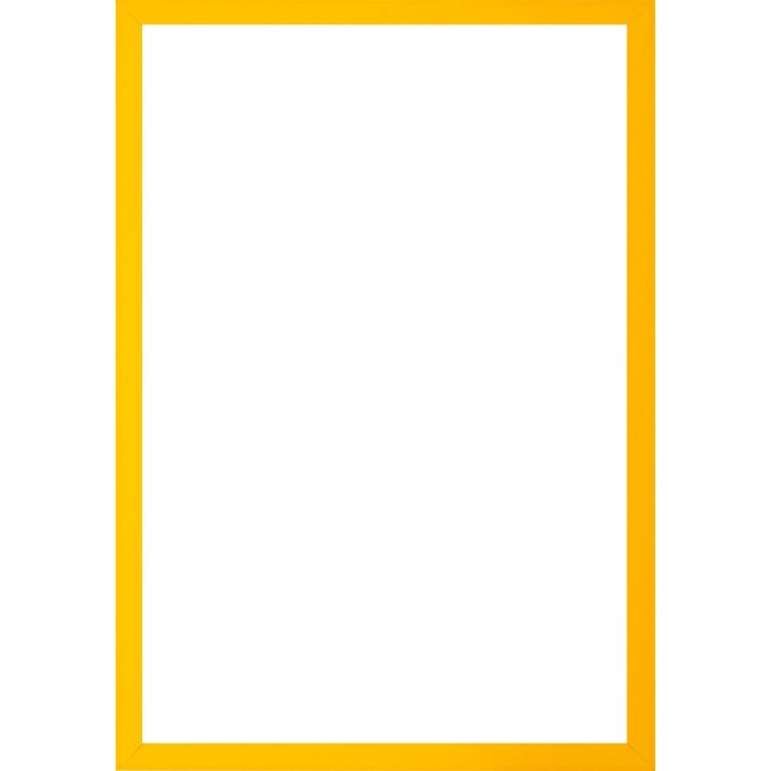 Деревяна рамка Walther з антибліковим склом Valencia жовтого кольору 25x80 см