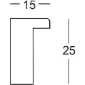 Деревянная рамка Walther Аликанте черное антибликовое стекло 30,5x91,5 см
