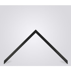 Деревянная рама Walther Аликанте черное антибликовое стекло 35x100 см