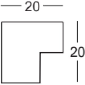 Деревяна рамка Walther Tarassa 50x60 см, чорне антиблікове скло