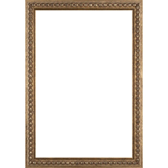 Вальтер деревяна барокова рамка Elche срібло 9x13 см антиблікове скло