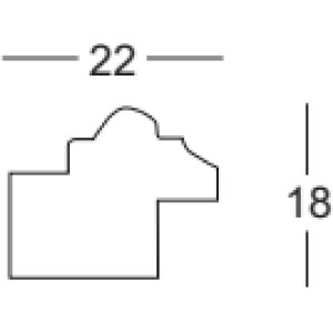 Walther деревянная барочная рамка Лось золото 25x30 см антибликовое стекло