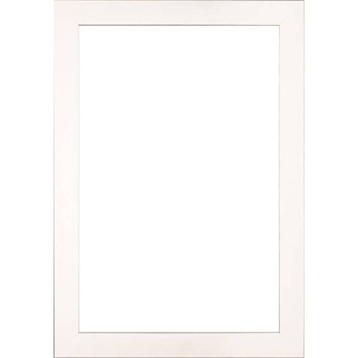 Деревяна рамка Walther Bilbao зі сріблястим кантом 40x50 см біле антиблікове скло