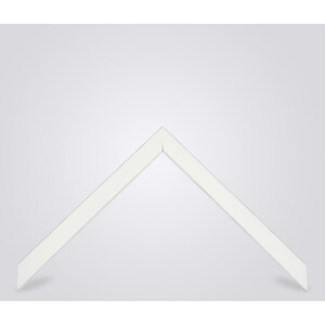 Деревяна рамка Walther Bilbao зі сріблястим кантом 40x50 см біле антиблікове скло