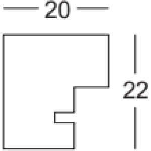 Деревяна рамка Walther Saragossa чорна 30x30 см з антибліковим склом