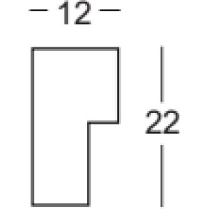 Деревяна рамка Вальтера Севілья чорна 21x29,7 см, прозоре скло