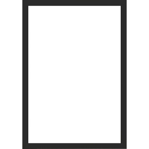 Вальтер деревяна рамка Валенсія прозоре скло чорне 20x20 см