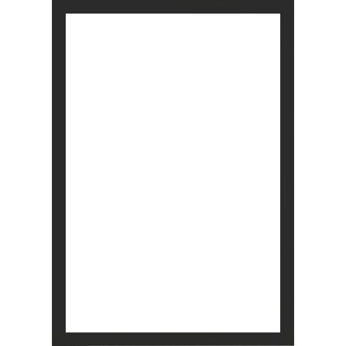 Вальтер деревяна рамка Валенсія прозоре скло чорне 25x50 см